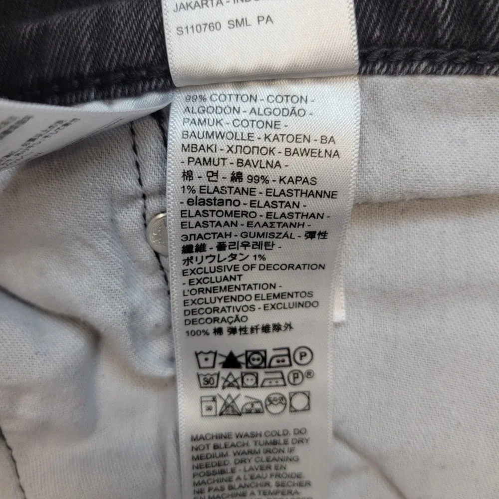 Levi's 559 Relaxed Straight Jeans‎ Mens 38x32 Black Mid Rise Dark Wash Denim